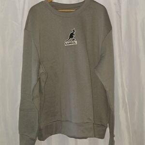 Kangol Gray Crewneck Sweatshirt NEW